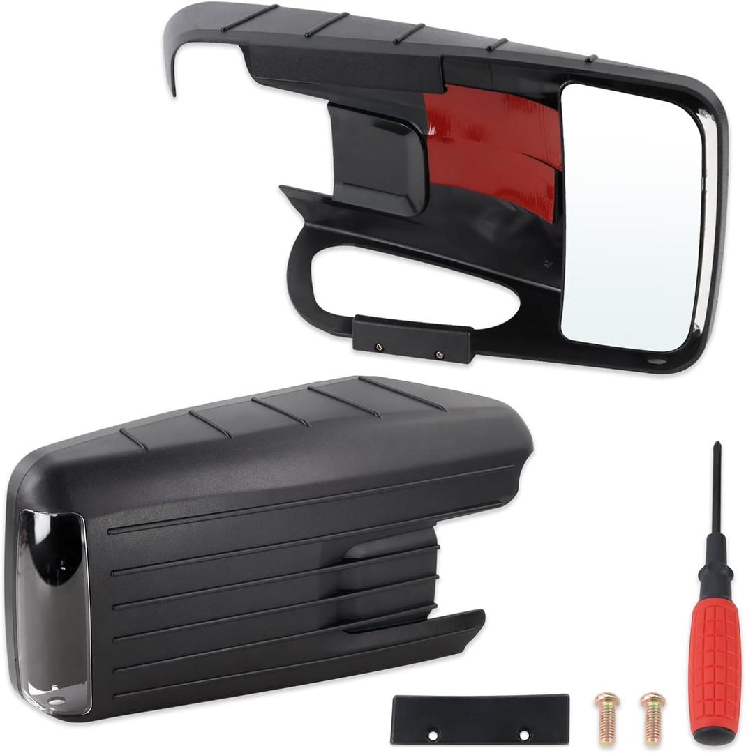 Left and Right Towing Mirror With Tools Compatible With 2021 2022 2023 2024 2025 Ford F150 With HD Wide-Angle Significantly Reduces Blind Spots Easy Installation (2 pcs)