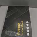 Red Light Photon Facial & Neck Mask with Remote Control, 7 Custom Modes with Infrared, Portable & Rechargeable with Timer for Home Use, 850nm Infrared & Red Light Masks, Black