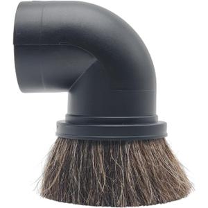 Round Dusting Brush Tool Attachment for Shop Vacs 2 1/2 Inch Wet/Dry Vacuum Hose: Perfect for Cleaning Furniture, Blinds, Car Interiors- 2.5'' Replacement Shop Vacuum Accessories