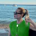 Hvewarm Womens Casual Chunky Knit Vest Gold Button Down Crop Crochet Sleeveless Sweater Vest (Green-S), Small (Green, S)