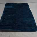 Soft Memory Foam Bath Mat Non Slip Cobblestone Embossing Bath Rug Absorbent Washable Bathroom Rug Navy 24" x 35"