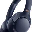 QCY H3 ANC Bluetooth Headphones Over Ear, Active Noise Cancelling Bluetooth 5.4 Headphones with Microphones, Hi-Res Audio Sound, Multipoint Connection, 60H Playback, Custom EQ via App(Blue)