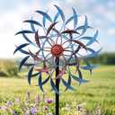 4 Layer Wind Spinner Outdoor Metal, 13" Kinetic Wind Spinner for Yard and Garden, Decorative Metal Yard Art for Lawn or Patio
