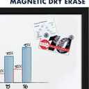 Quartet Magnetic Whiteboard, 17 x 23 inches White Board, Dry Erase Board, Black Frame (MWDW1723M-BK)