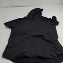 Mens 100 Cotton Hipster Hip Hop Longline T-Shirt with Hood (Medium, Black)