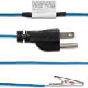 Grounding Cord, Ground Cable, Grounding Wire, Ground Wire, Grounding Strap, Ground Strap, Grounding Cable, Anti Static, Grounding Plug  3-Prong Ground Plug with Alligator Clip  16.4 Ft
