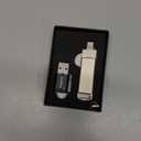 Gulloe 256GB Flash Drive Intended for iPhone, Memory Stick Storage for Photos and Videos Backup, Compatible with iPhone iPad Android PC, Plug and Play, No Application Required (Metal Silver)