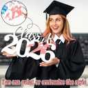 Class of 2026 Wooden Sign Graduation Party Decorations 2026 White Graduation Photo Booth Prop Senior2026 Sign for High School College Party