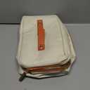 WOOMADA Insulated Lunch Bag For Women - Leakproof Adult Lunch Box With Adjustable Strap, Ideal For Office, Picnic, Hiking, Beach - Stylish Cooler Tote Bag (Large, beige-orange)