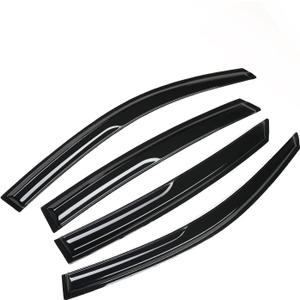 Tape-On Rain Guards Window Visor Fit for 2016-2021 Honda Civic Window Vent Deflector Visors 4 Pcs-94682