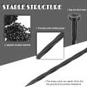Plastic Landscape Anchoring Spikes 50 Pcs 8 Inch Nylon Spiral Landscape Spikes for Yard, Garden Lawn, Weed Barriers, Artificial Turf, Tent