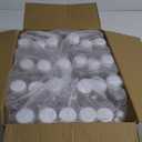 Holotap 47 Pcs 8 OZ Plastic Bottles with Caps, Empty PET Disposable Juice Bottles Bulk for Liquids with White Tamper Evident Lids (8 OZ, White)