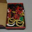 Max Fun 12Pcs Christmas Glasses Glitter Holiday Party Glasses Frames Christmas Decoration Accessories Costume Eyeglasses for Christmas Parties Holiday Favors (One Size Fits All)