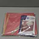 Y YOMA 6 Pack Extra Capacity Hanging File Folders with Handle Letter Size Accordion Decorative Reinforced File Folder Cute Colored Expandable Portable Folder with 1/5-Cut Adjustable Tabs, Cute Pink