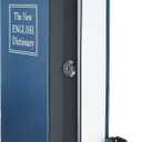 Amazon Basics Book Safe, Money Saving Box, Save for Money, Secret Hidden Metal Lock Box, Money Hiding, Key Lock, Large, Blue