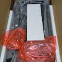 Narrow Side Table, Slim End Table with Magazine Rack, Bedside Table for Small Spaces, 3 Tier Sofa Couch Table Nightstand for Living Room, Bedroom Black LET503B