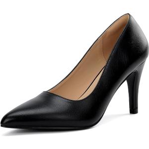 Women's Closed Toe Heels Dress Pointed Toe Pump Shoes 7.5