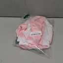 Pink and White Stripes Farmhouse Throw Pillow Covers 18x18 Inch Pillow Case Soft Cushion Pillow Covers Set of 2 for Sofa Bedroom Chair Living Room Home Decorative