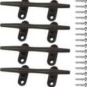 Boat Cleat 4 inch 5 inch 6 inch 8 inch 10 inch Open Base 316 Stainless Steel Dock Cleat Marine Grade Rope Cleat with Fasteners for Kayaks, Nautical Decor