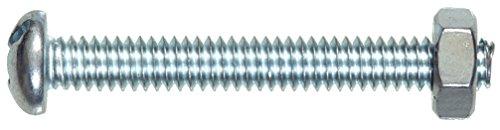 Hillman No. 1/4-20 in. x 3/4 in. L Slotted Round Head Zinc-Plated Steel Machine Screws 11 pk