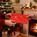 3 x Christmas Cash Gift Envelopes,Cash Gift Card Holders Xmas With 10 Slots, Christmas Money Holder for Men Women Girl Boy,Surprise Money Envelopes (Red)