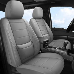 Toyota Tacoma Seat Covers 2016-2023,Truck Seat Covers for Tacoma 2016 2017 2018 2019 2020 2021 2022 2023 Double & Crew Cab SR SR5 TRD Sport TRD Off-Road TRD Pro (Grey, Full Set)