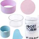 Frost Form Acrylic Starter Kit (6 inch) 6-Piece Set | Professional-Quality 5 Inches Tall| Food-Grade Plastic | Perfectly Straight Cakes | Beginners and Pros | Cake Decorating Kit