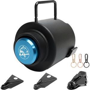 Trailer Lock, Heavy Duty Trailer Ball Lock Fits 2 5/16-Inch Couplers, Anti-Theft, Anti-Smashing, Secures Safety Chains, Solid Steel Towing Hitch Accessories for RV, Cargo, Boat (with Handle)