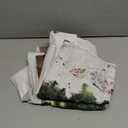 Mocsicka Christmas Wood House Photography Backdrop Xmas Tree Snow Wreath Photo Background Rustic Barn Door Family Kids Holiday Portrait Photo Booth Props (7x5ft)