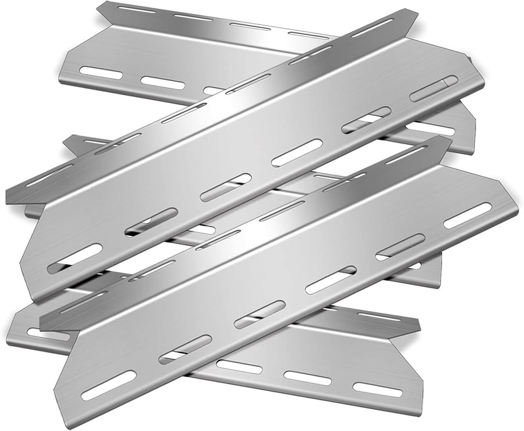5 PC Heat Shield Tent Plate 17 5/16" Grill Replacement Parts for Charmglow 720-0234, BBQ Repair Kits for Nexgrill 720-0033 720-0234 720-0289 Gas Grill Models, Stainless Steel BBQ Burner Cover