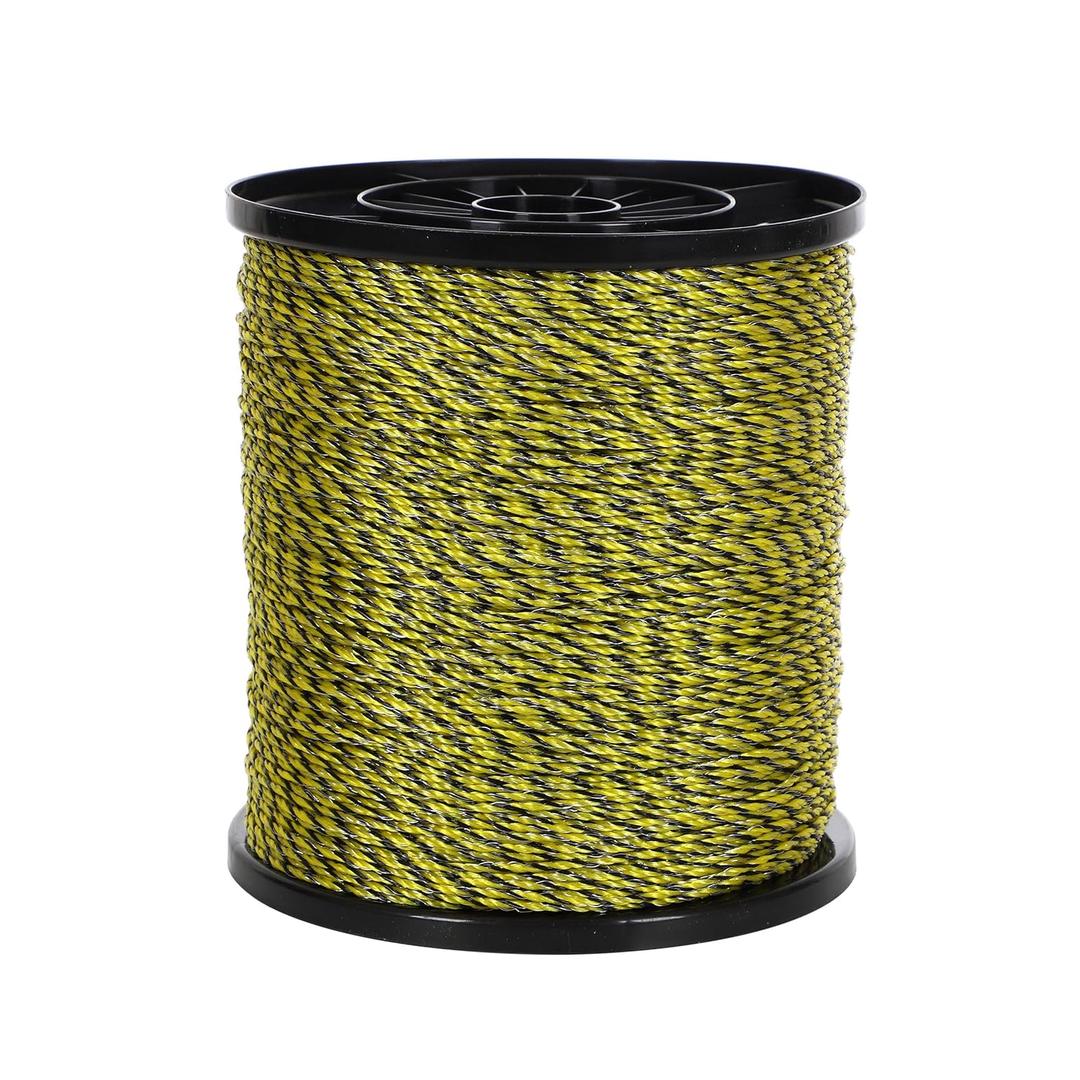 Houseables Electric Fence Wire, Hot Wire Fence, Electric Fencing, Livestock Fencing, Electrical Polywire Rope for Chicken, Agricultural, Goat, Garden, Dogs, Horse, Pig, Poly, 500 Meters (1640 Feet)