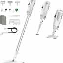 YKYI Steam Mop, Detachable 10 in 1 Multipurpose Steamer with 11 Attachments, Handheld Steam Cleaner for Home, Hardwood Floors, Laminate, Marble, Tile, Grout, Carpet, Windows Cleaning (Light White)