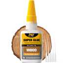 Wood Super Glue Liquid, Clear Instant Cyanoacrylate Adhesive for Wood Crafts Repair Woodworking, All Purpose CA Glue for Shoe Ceramic Plastic Leather Glass Model Metal Pottery Aquarium Porcelain Stone (1oz-thick)
