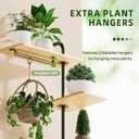 YUOROS Window Shelf for Plants, 4-Tier Rotating Window Sill Plant Shelves Stand Plant Wall Holder with Hanger, 4 Tier - Large