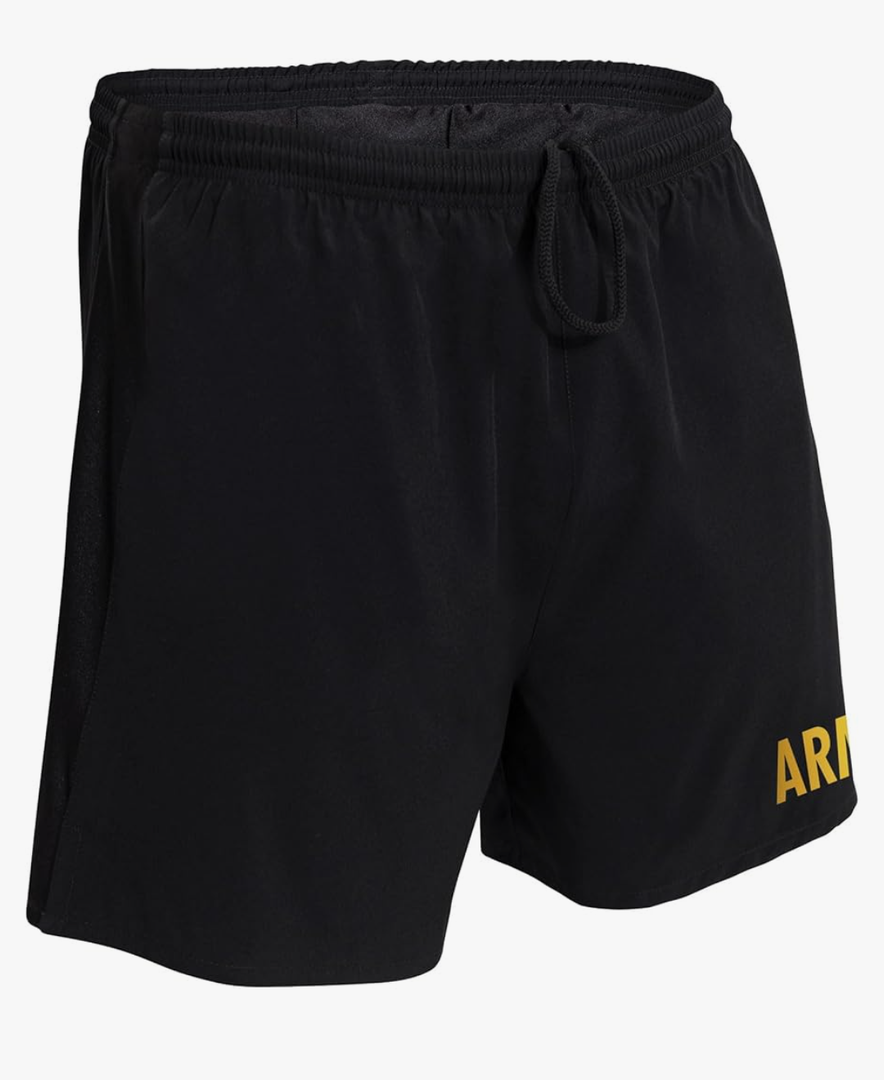 Rothco Army Physical Training Shorts - Comfortable, Durable, and Flexible Workout Shorts, M, Black