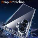 FNTCASE for Samsung Galaxy Z-Fold-7 Case: Military Grade Drop Protection Anti Yellowing Cell Phone Cover - Rugged Shockproof Protective Bumper Clear Phonecase