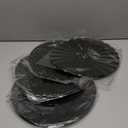 Hicarer 4 Pcs 12 Inch Metal Wall Art Decor Sunburst Hanging Metal Artwork Decor Wall Art Decorations for Home Living Room Office Gift for Christmas(Black)