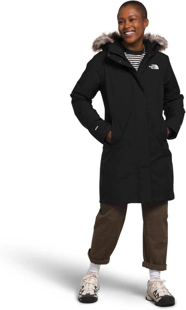 THE NORTH FACE Women's Arctic Parka (Standard & Plus Size) | Waterproof Shell, Recycled Down Insulation, Adjustable Hood (Black, S)