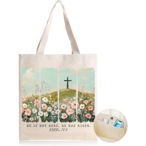 2 x Christian Inspirational Butterfly Library Bag Gifts for Mom, Christmas Religious Mental Health Jesus Gift for Women