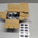 12 Pack 4oz Glass Boston Round Bottles, Amber Glass Bottles with Black Lids, Leak Proof, Handy Storage for Homemade Essential Oils, Vanilla Extract