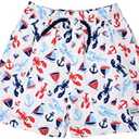 Flap Happy Boys' UPF 50+ Wesley Swim Trunks with Mesh Liner, Size 6M