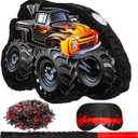 Fulmoon 3D Truck Piata 16 Inch Monster Truck Piata Construction Piata with Stick Blindfold Confetti Boys Birthday Party Supplies for Birthday Mexican Party Decorations Carnival Events (Novel)