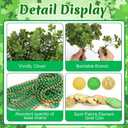 Watayo 26 Pcs St. Patrick's Day Branches Picks with Beaded Coins, Artificial Shamrock Plant Bunch Beads Chain Coins, Irish Faux Clover Flower Greenery Stems Decor for Vase Filler Table Centerpiece