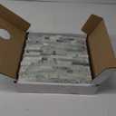 SUNWINGS Peel and Stick Mosaic Natural 3D Stone Self Adhesive Tiles, 12" x 11" 5-Sheet Stick on Backsplash for Kitchen Bathroom Fireplace Vanity, Green