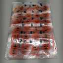 100 Sets Halloween Pumpkin Print Cone Cellophane Bags Heat Sealable Halloween Treat Candy Gift Bags and Golden Twist Ties for Treat Party Favor