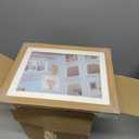 4Pcs Kids Art Frame Changeable 8.5x11 Letter Size Display with Mat Kids Artwork Frame Front Opening Artwork Frames for Kids Art Decorative Art Frames for Kids Art Holds 50-100 Works of Art for Hanging, Wood Grain