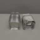 40 Pack Mini Cake Pans with Lids, 5oz Square Aluminum Foil Brownie Baking Cups, Muffin Tin Ramekins, Disposable Dessert Cupcake Cups for Wedding Birthday Party, White