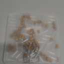 60 Pieces 1 ml Small Glass Bottles with Cork Lids, Mini Glass Wishing Bottles, Empty Spell Jars for Theme Party DIY Crafts Christmas Tree Decoration