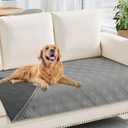 hyha Waterproof Dog Blanket, Reversible Pet Bed Blanket, Soft Sofa Couch Cover for Dogs Washable, Waterproof Pet Couch Covers for Sofa Puppy Cats Furniture Protector(30"x70", Grey/Dark Grey)