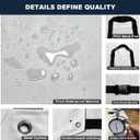 Thick Rubber Apron, Waterproof Apron Butcher Heavy Duty Chemical Resistant Adjustable Work Apron